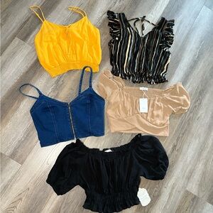 Crop Top Lot of 5 Small/Medium